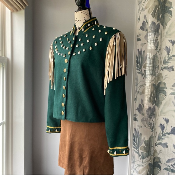 Vintage Double D Ranchwear Hussar Napoleon Military style Jacket - sz medium - Picture 3 of 10